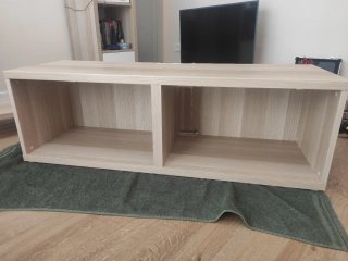 Módulo Besta IKEA Efecto Roble tinte blanco