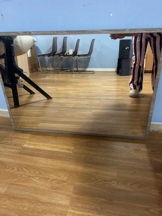 Espejo Rectangular con Marco de Madera