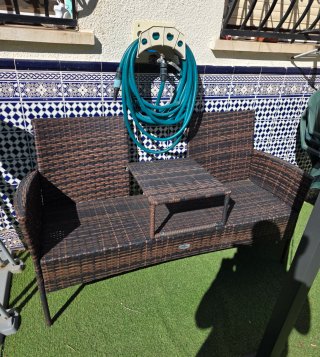 Sofá Exterior de 2 Plazas en Ratán