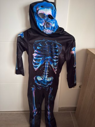 Disfraz de Esqueleto para Halloween niños 7-9 años