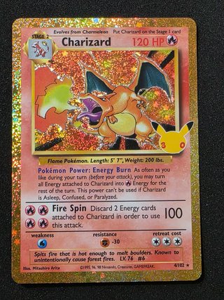 Pokémon Mistery Box - Charizard 4/102 30th