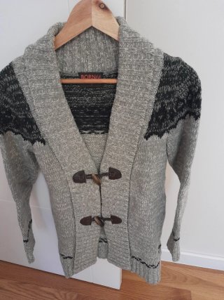 Jersey BORN66 Gris y Negro Talla M