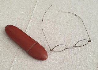Gafas Antiguas Años 20 con Estuche