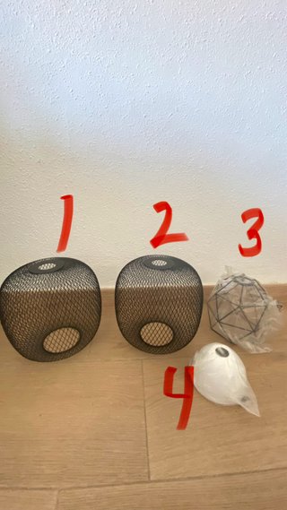 Lámparas Ikea - Set de 3 + 1 cable electrico