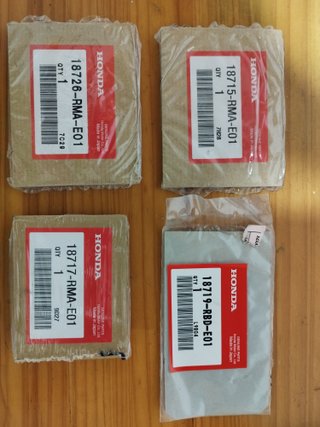 Set 4 Juntas EGR Originales Honda
