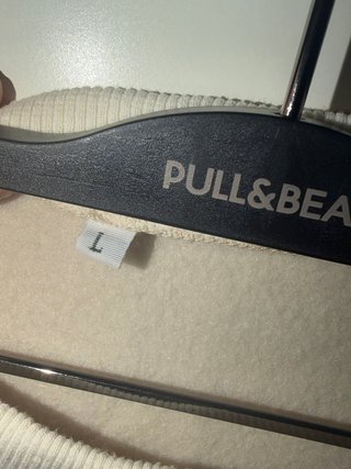 Sudadera Beige Pull&Bear Talla L
