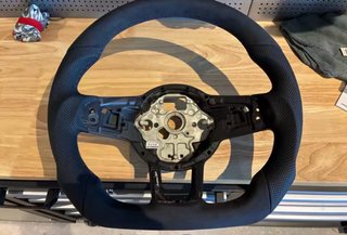 Volante de cuero para VW Golf MK7 / 7.5