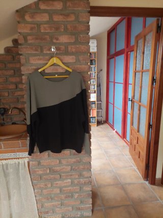 Jersey de vestir bicolor