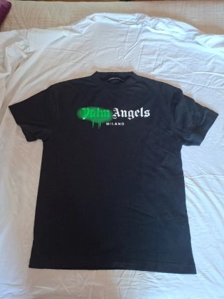 Camiseta Palm Angels Milano Sprayed Negra