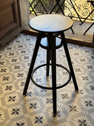 Taburete de bar IKEA Dalfred negro