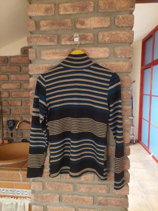 Camiseta de Cuello Alto a Rayas