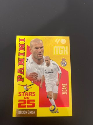 Cromo Panini Zidane Stars on 25