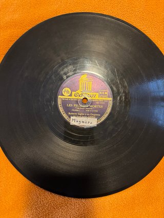 Lote de 5 antiguos discos de pizarra