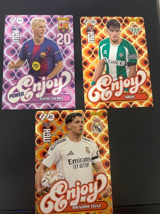 3 Cromos Panini Enjoy 2026/27