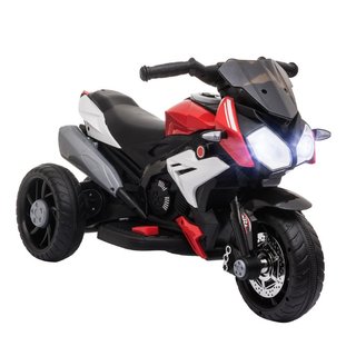 Moto eléctrica infantil roja 6V con luces y música