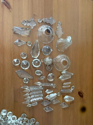 Lote de Adornos de Cristal para Lámpara