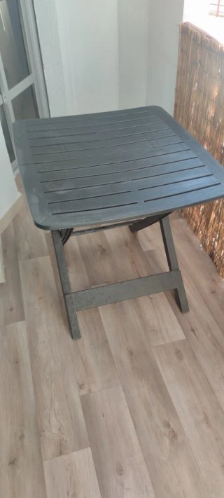 Mesa de Exterior Plegable Gris