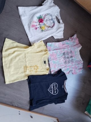 Lote 4 Camisetas Manga Corta 2 Años
