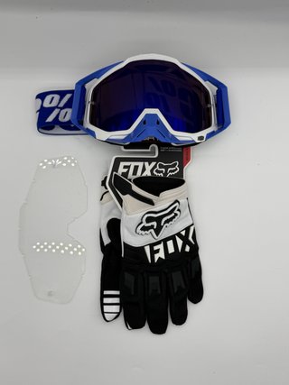 Gafas 100% y Guantes Fox Nuevos 410