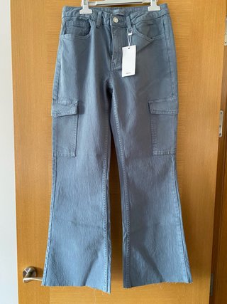 Pantalón Cargo Mango Azul