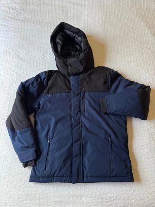 Parka Hollister Azul y Negra Talla S