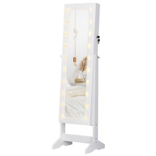 Armario Joyero Espejo Regulable 20 Luces LED Mader