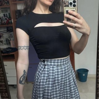 Crop top negro