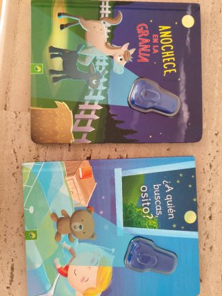 2 libros con imágenes ocultas