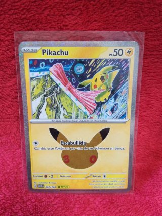 Carta Pokémon Pikachu 30 Aniversario