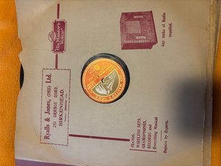 Lote de 5 antiguos discos de pizarra