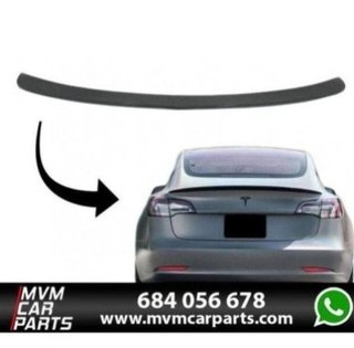 Alerón de maletero para Tesla Model 3 en Fibra de