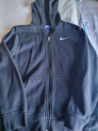Sudadera Infantil Nike Negra con cremallera