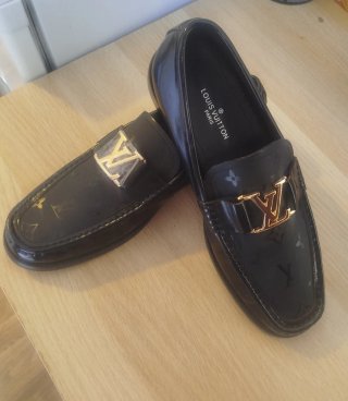 Mocasines Louis Vuitton Negros Talla 43