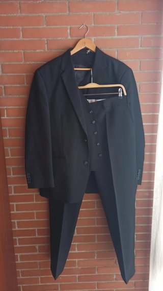 Traje de Hombre 3 piezas C&A Negro