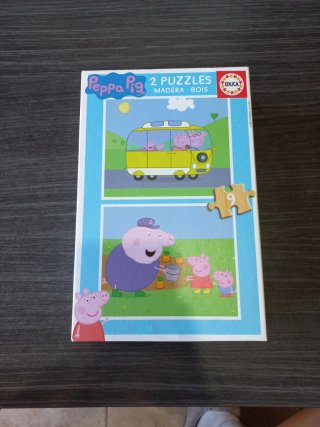 Set de 2 Puzzles de Madera Peppa Pig