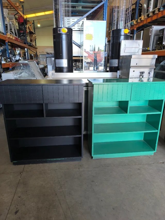 2 Muebles Estantería de Madera