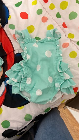 Ranita Flamenca Verde con Lunares
