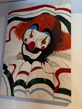 Cuadro de Payaso al Óleo