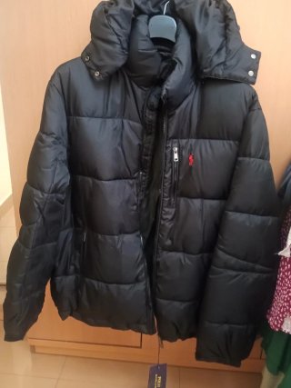 Chaqueta Plumas Ralph Lauren Negra XL nueva
