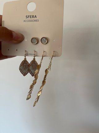 Set de 3 Pendientes Sfera