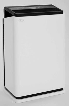 Purificador de aire AIR8 blanco y negro