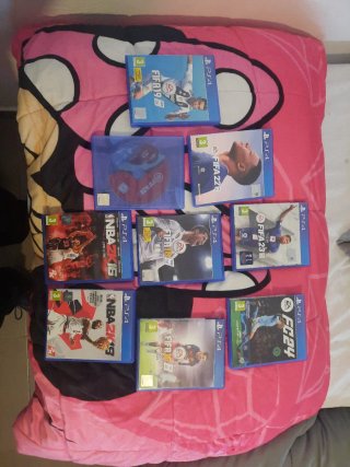 Lote de 9 Juegos PS4 (Fútbol y Baloncesto)
