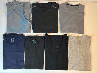Lote 7 Camisetas Deportivas Hombre Talla S
