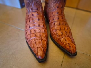 Botas de Piel con Tacón Cubano
