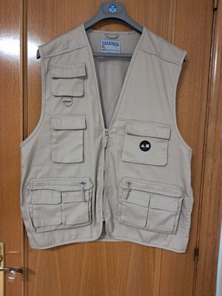 Chaleco Multibolsillos Valento Beige XL
