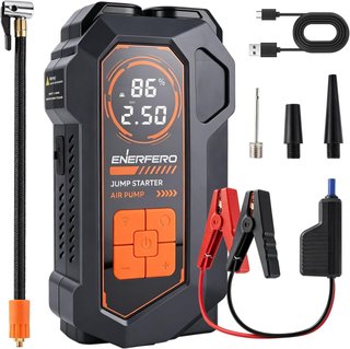 Arrancador baterías 12V con compresor 150PSI