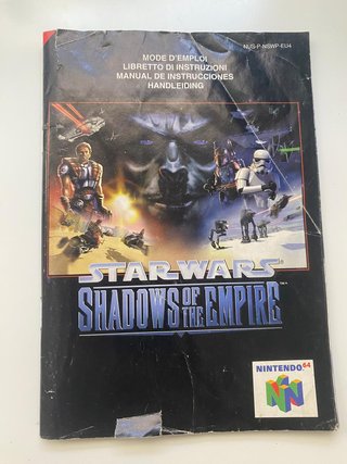 Manual Star Wars Shadows of the Empire N64