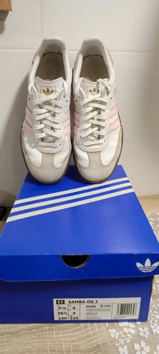 Zapatillas Adidas Samba Blancas y Rosas