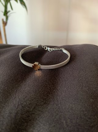 Pulsera Parfois de Acero Malla Trébol