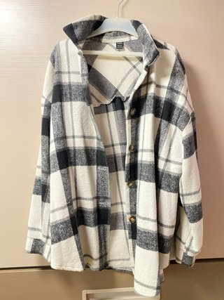 Chaqueta de cuadros Shein